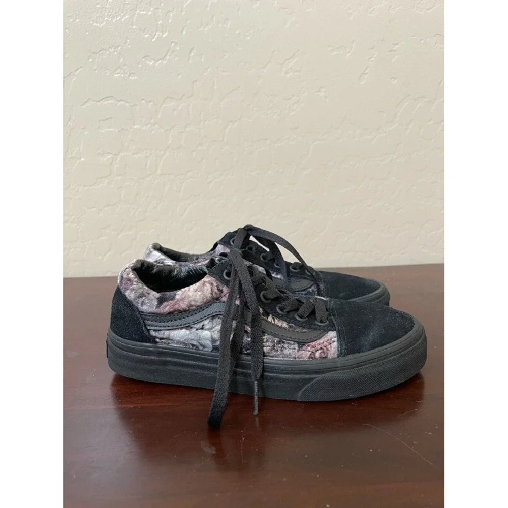 Vans Off The Wall Unisex Skate Shoes Black 721278 Low Top Lace Up W 5.5 M 4